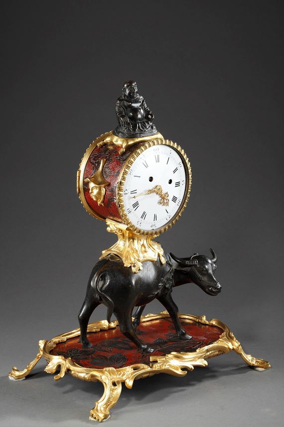 A mid-18th century patinated and ormulu &quot;Chinoiserie&quot;mantel-clock | MasterArt